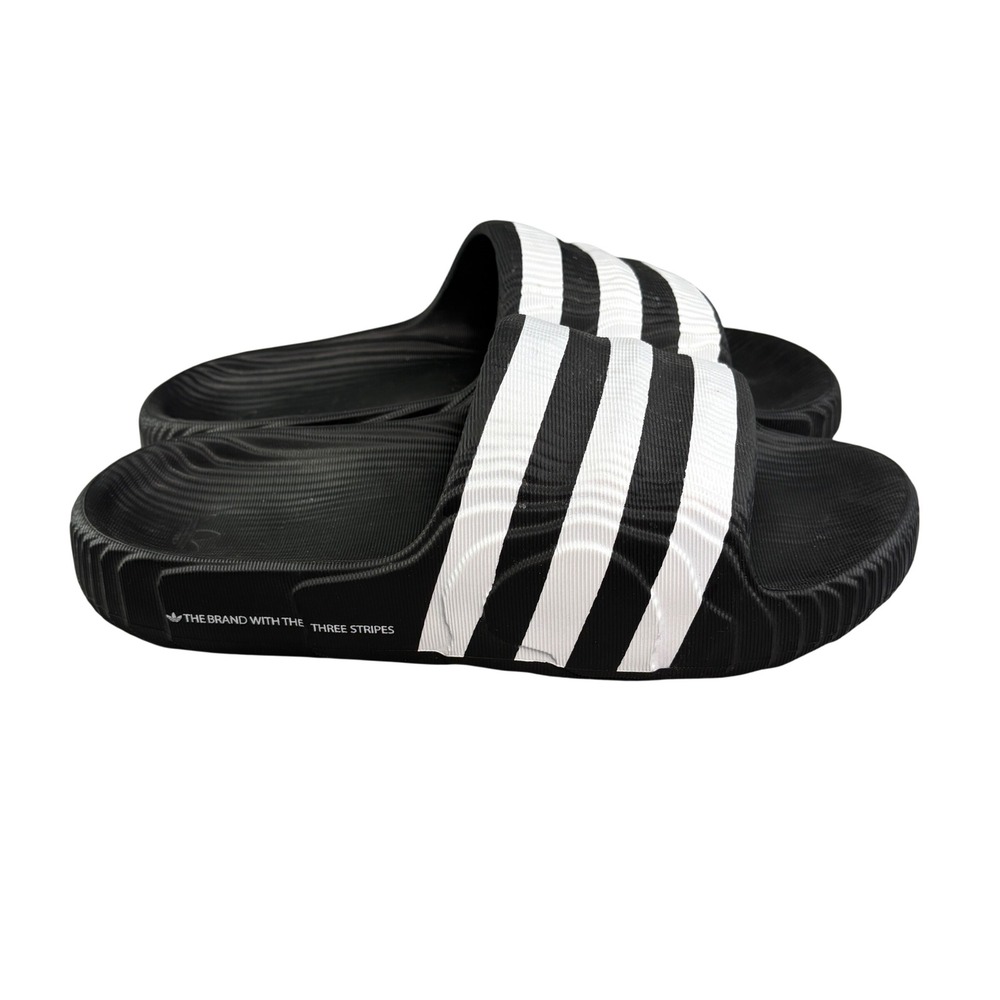 Adidas Originals Adilette 22 Slides Black White IF3670 Mens Size 12 Sandals